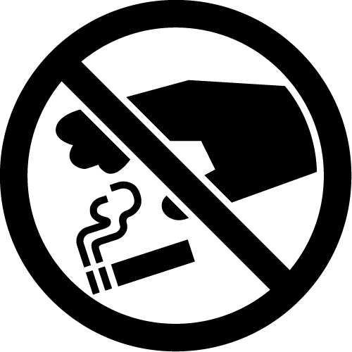 タバコのポイ捨て禁止マークのカッティングステッカー 標識 アイコンなどのシール カッティング ステッカー 販売